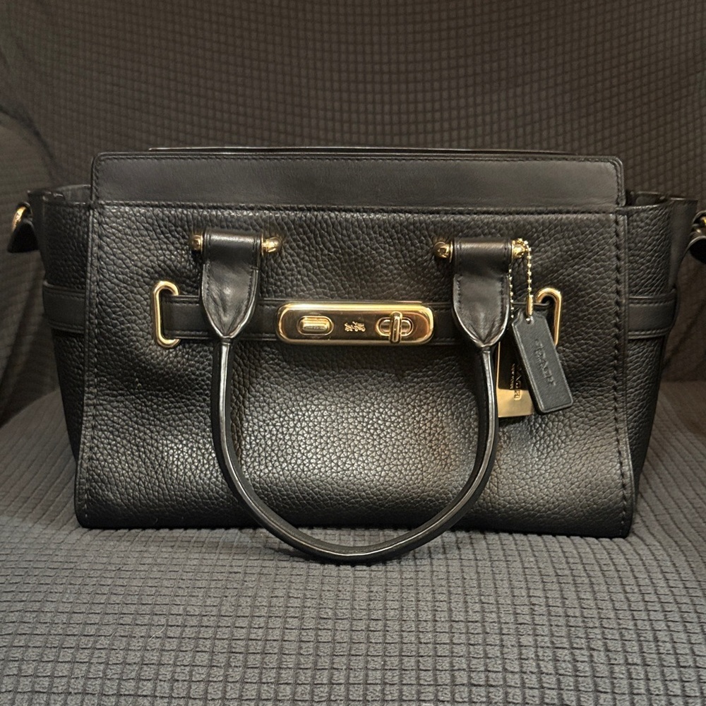 Black Leather Handbag